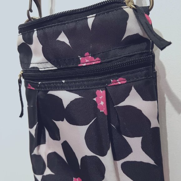 Mixedbag Designs Black and Pink Crossbody Bag - Picture 2 of 11
